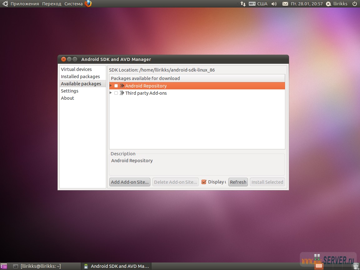 Репозитории Android SDK Репозитории Android SDK