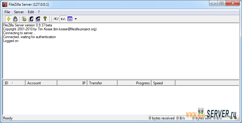 FileZilla server FileZilla server