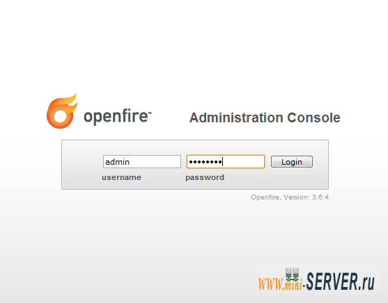 Установка Openfire Установка Openfire