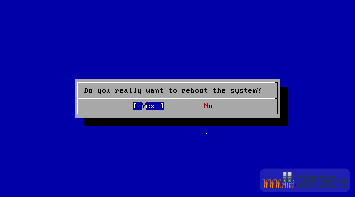 Подтверждение перезапуска сервера Подтверждение перезапуска сервера