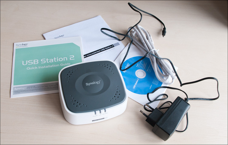Комплектация Synology USB Station 2 Комплектация Synology USB Station 2