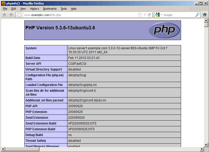CGI / FastCGI в Server API строке CGI / FastCGI в Server API строке